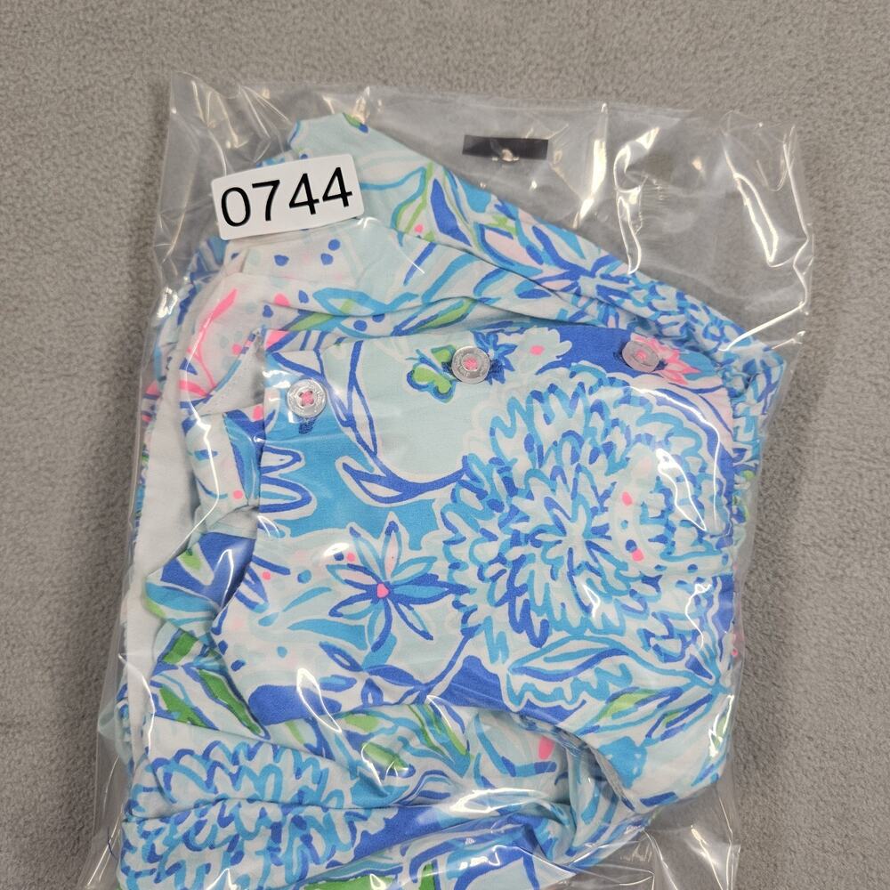 Lilly Pulitzer Bubble Dress Infant Girls 3-6 Months Baby Britta Coastal Blue - Picture 10 of 10